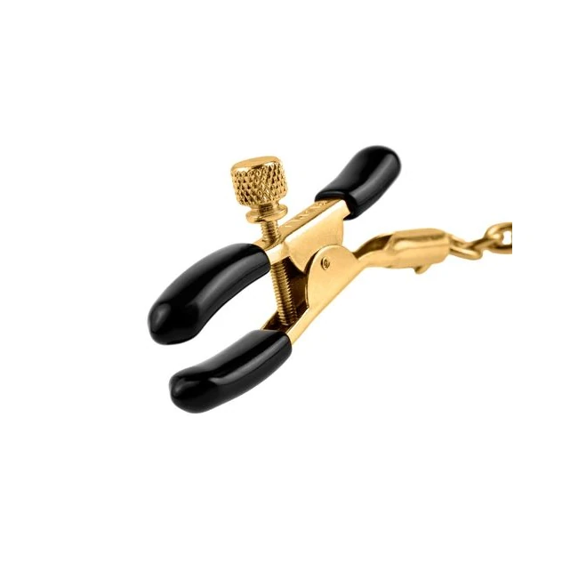 Fetish Fantasy Gold Nipple Chain Clamps - Hardware & Fasteners