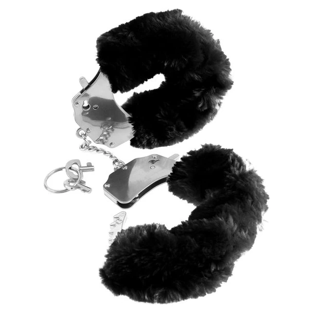Fetish Fantasy Original Fur Handcuffs-black - Build & Quality