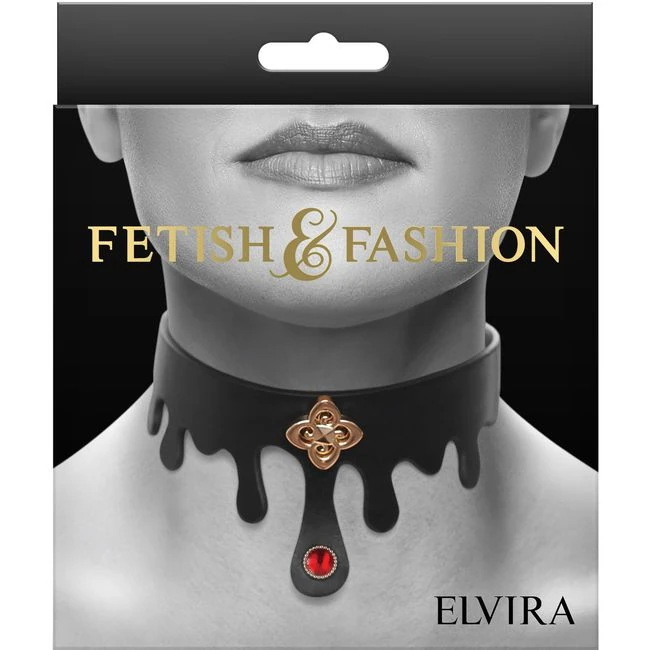 Fetish & Fashion Elvira Collar Black - Shape & Comfort