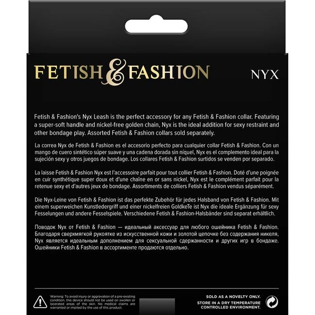 Fetish & Fashion Nyx Leash Black - Design Details