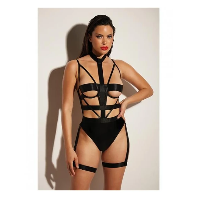 Fetish Lethal Underwire Peek A Boo Vinyl Teddy W/choker - Build & Quality