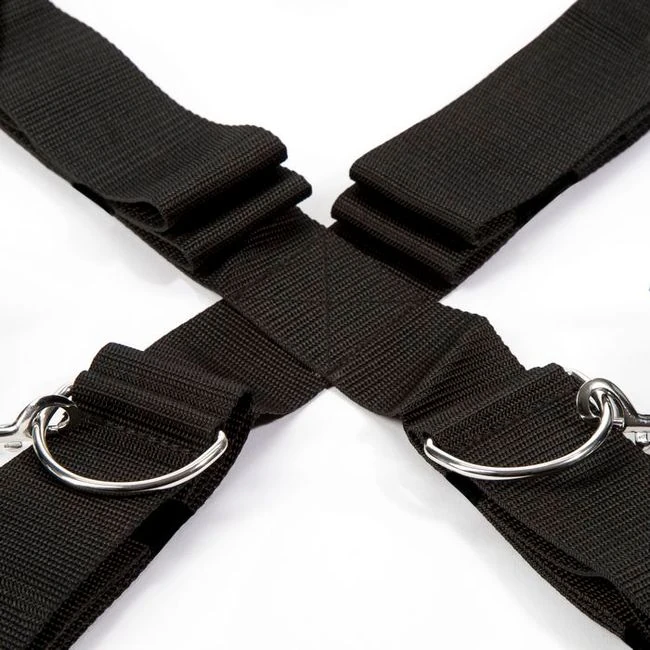 Fifty Shades Keep Still Over the Bed Cross Restraint Silver - Hardware & Fasteners