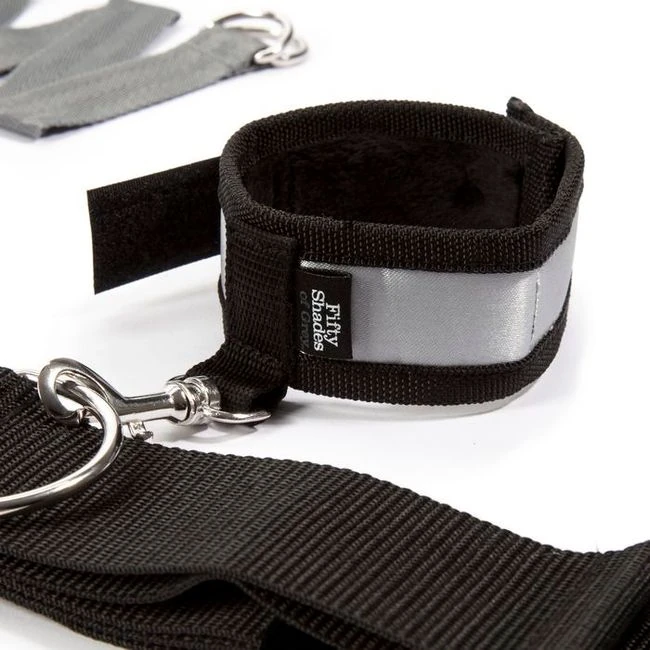 Fifty Shades Keep Still Over the Bed Cross Restraint Silver - Comfort & Fit