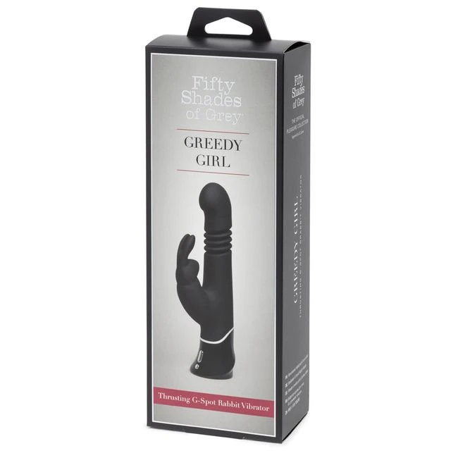 Fifty Shades of Grey Greedy Girl Rechargeable Thrusting G-spot Rabbit Vibrator - Power & Performance