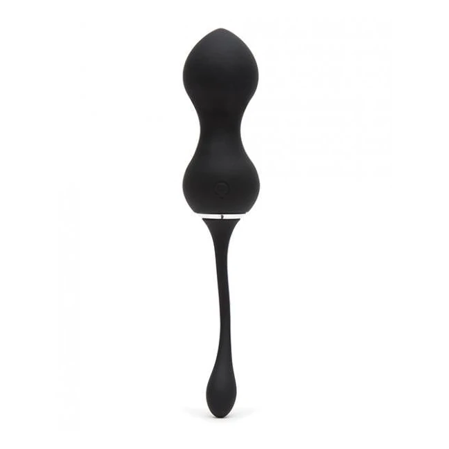 Fifty Shades of Grey Relentless Vibrations Remote Control Kegel Balls Black - Fabric & Feel