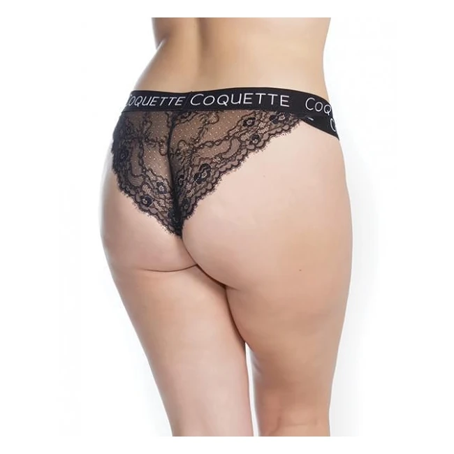 Fine Lace Back Double Strap Waistband Black Os/xl - Fabric & Feel