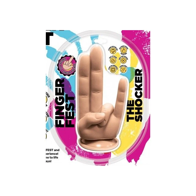 Finger Fest the Shocker Light Tan - Shape & Texture