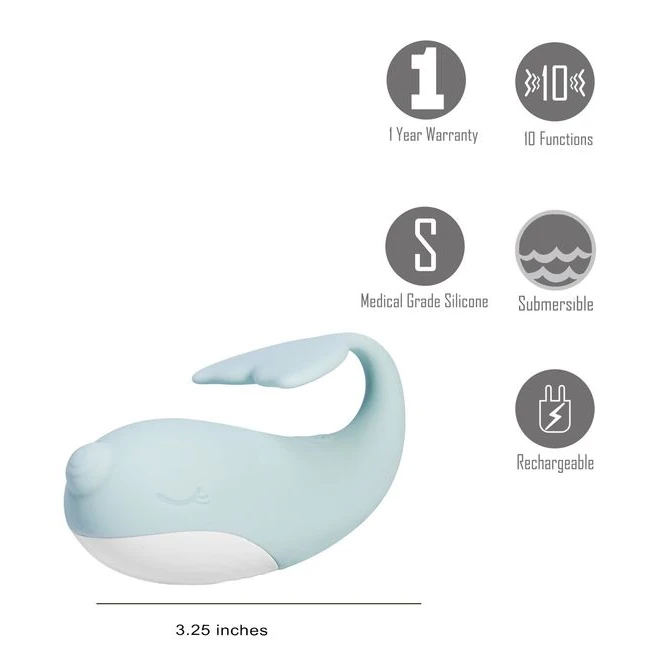 Finn Silicone Dolphin Vibe Silicone & Rechargeable - Experience the Finn Silicone Dolphin Vibe