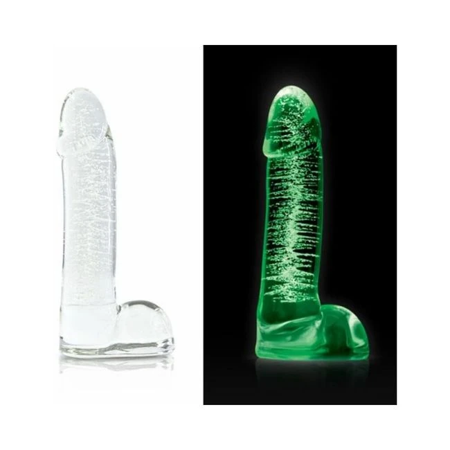 Firefly Glass - Smooth Ballsey - 4in Dildo - Clear - Material Feel
