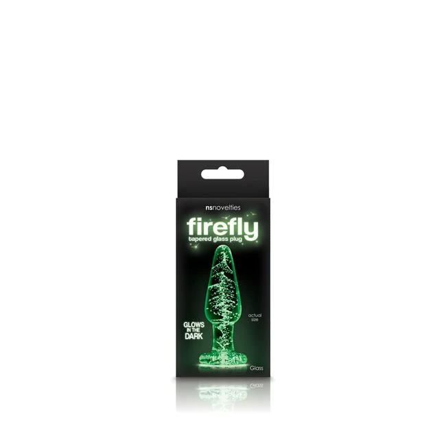 Firefly Glass Tapered Plug Small Clear - Shape & Comfort