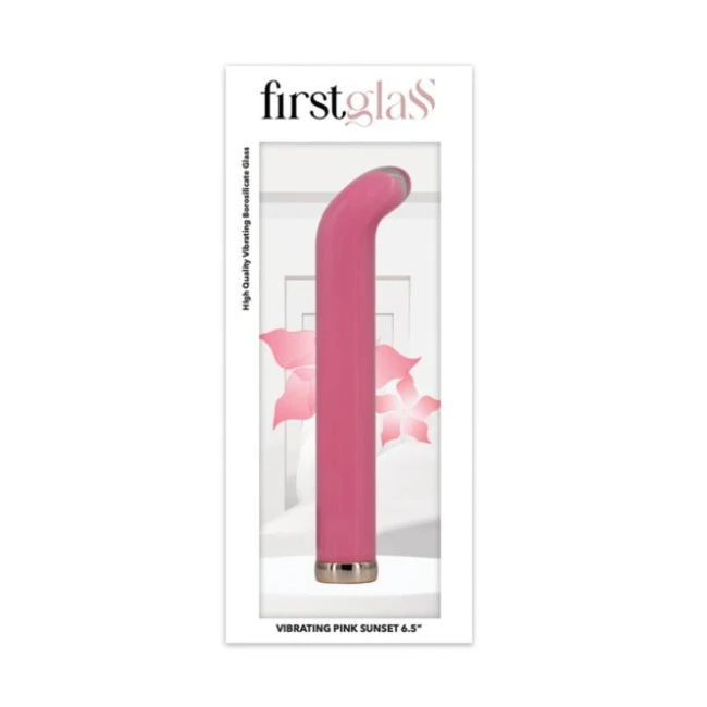 First Glass Vibe Sunset - Ten Speeds and Functions for Slow Teasing or Steady Pulses