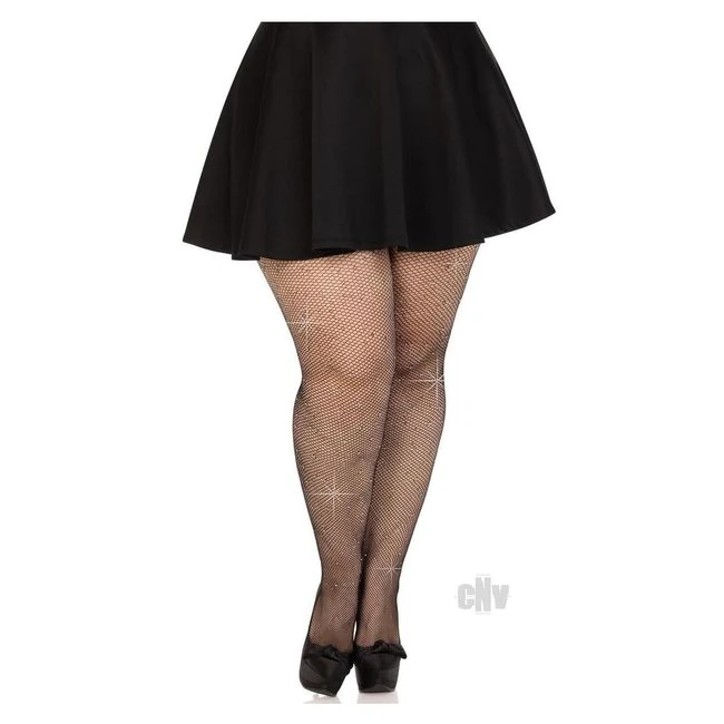 Fishnet Crystal Tights Rhines - Fabric & Feel
