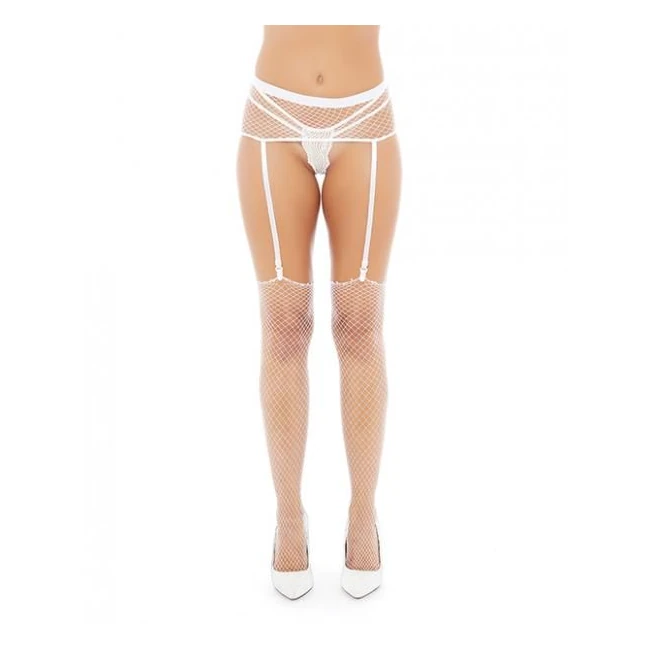 Fishnet Garter Pantyhose - Fabric & Feel