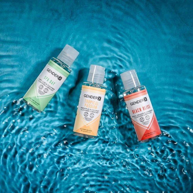 Flavored Lube Travel Pack - Water-Based Glide in Three Flavor Sets
