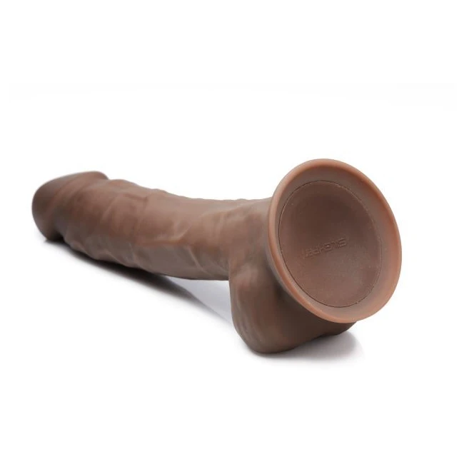 Fleshstixxx 8in Vibrating Dildo W/ Balls Dark - Vibration Modes and Power & Performance