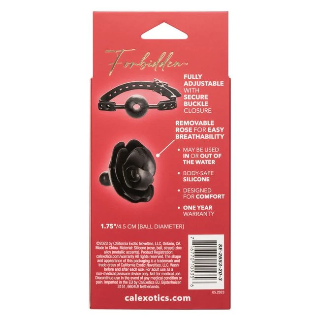 Forbidden Removable Rose Gag - Comfort & Fit