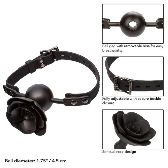 Forbidden Removable Rose Gag - Specifications