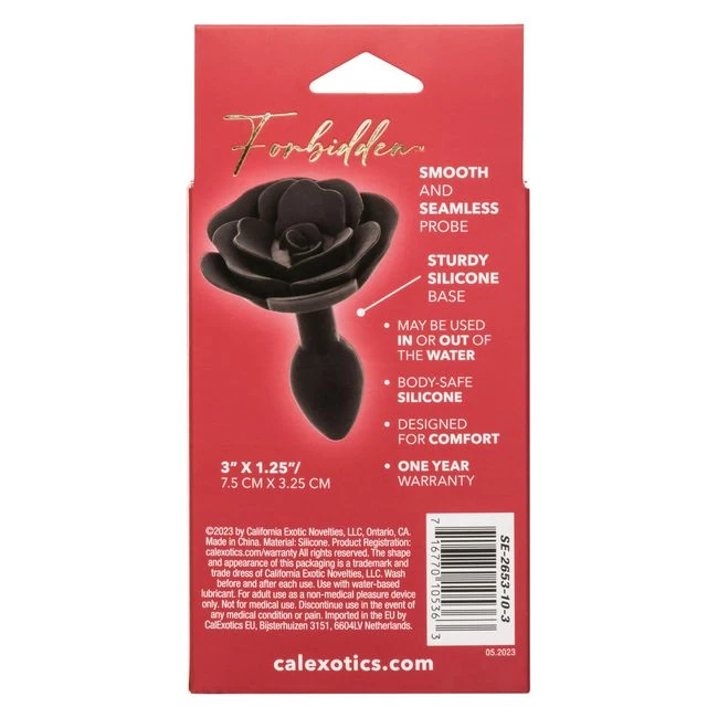 Forbidden Rose Anal Plug - Graduated Sizing