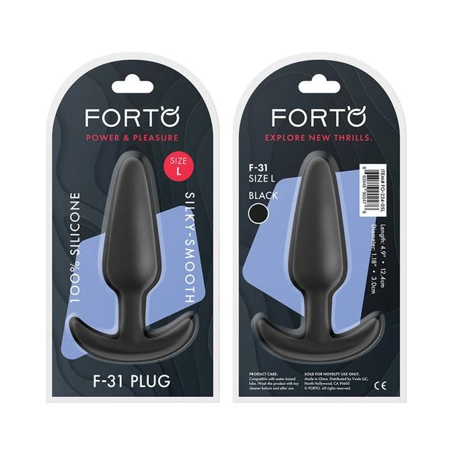 Forto F-31: 100% Silicone Plug - Shape & Comfort