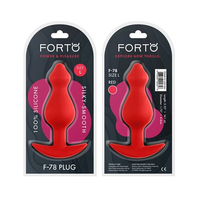 Forto F-78: Pointee 100% Silicone Plug - Material & Safety