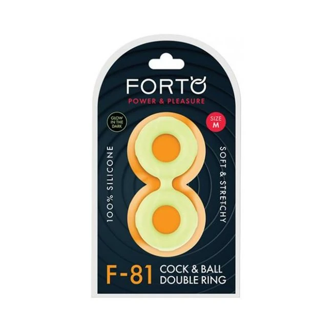 Forto F-81: Double Ring Liquid Silicone Glow-in-the-dark - Overview
