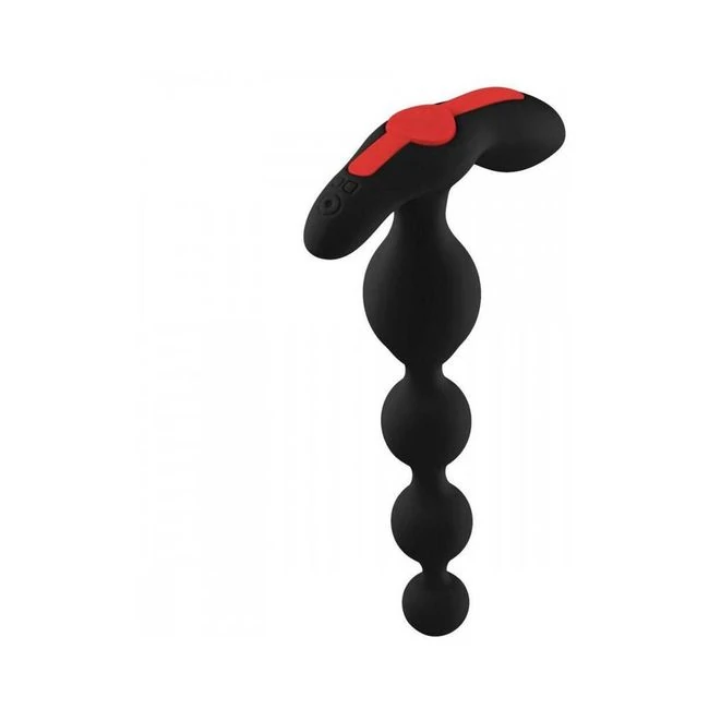 Forto Vibrating Anal Beads Black - Shape & Comfort