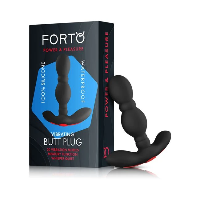 Forto Vibrating Anal Plug Black - Material & Safety