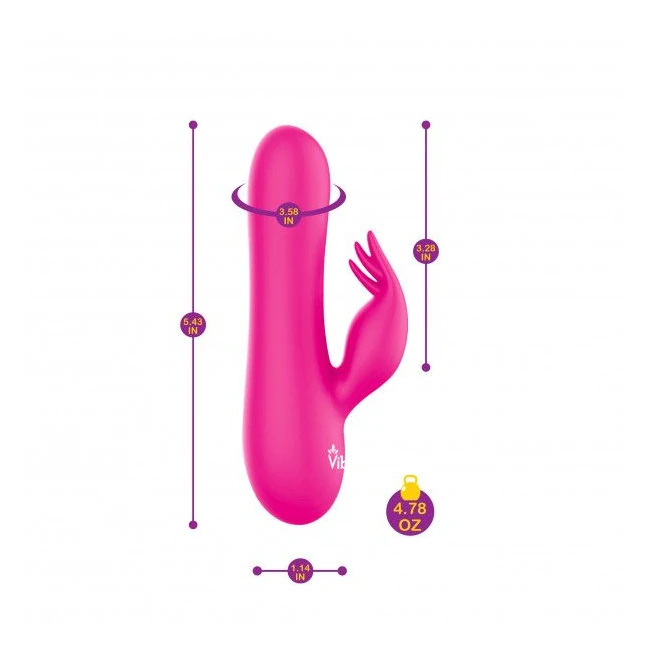 Freyja Hot Pink Intense Mini Rabbit Vibe - Vibration Modes & Stimulation Features