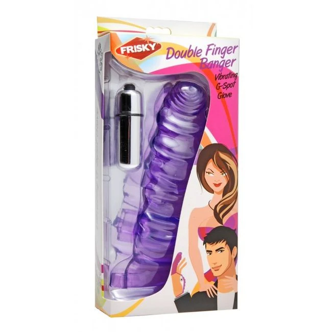 Frisky Double Finger Banger Vibrating G Spot Glove - How It Feels