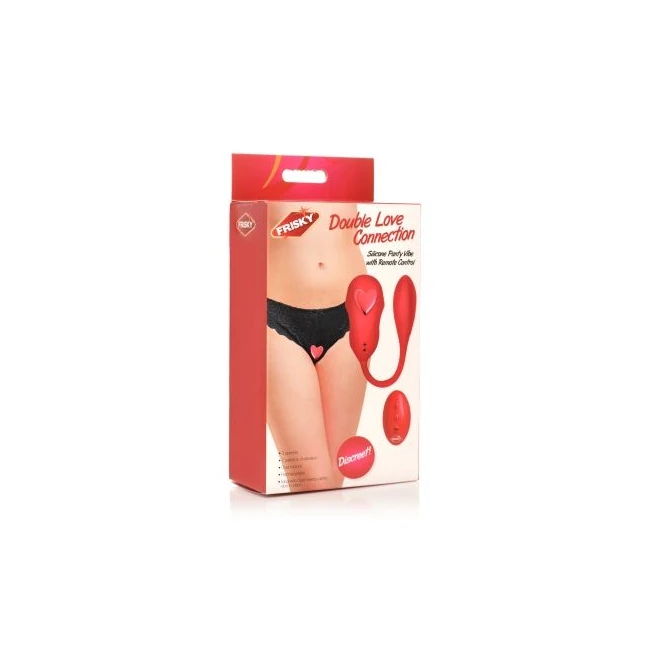 Frisky Love Connection Panty Vibe W/ Remote - Experience Discreet Pleasure with the Frisky Love Connection Panty Vibe