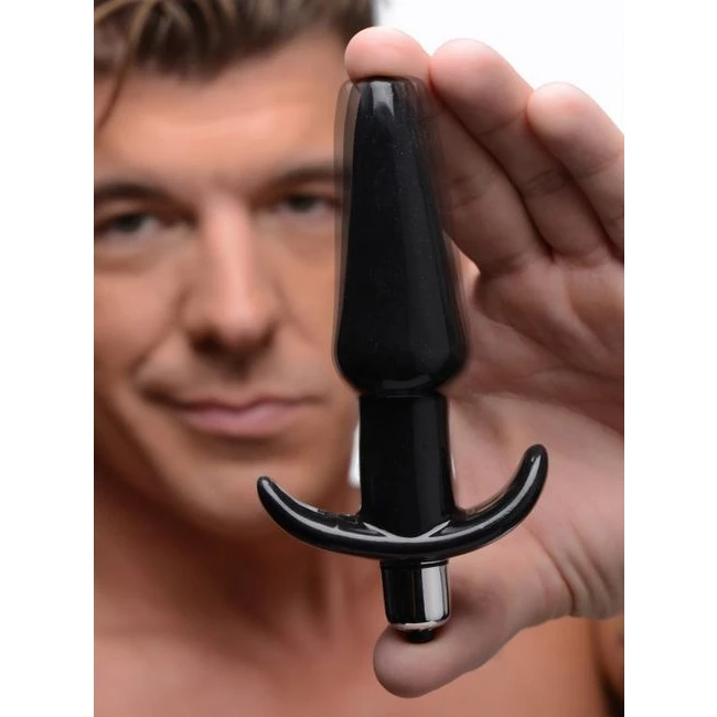 Frisky Thrilling Noir Smooth Vibrating Anal Plug Black - Experience the Thrill with the Frisky Thrilling Noir Smooth Vibrating Anal Plug