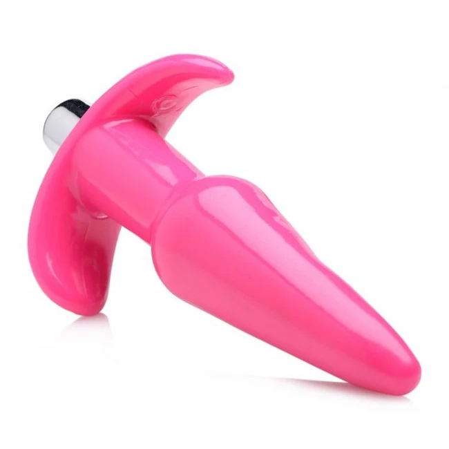 Frisky Thrilling Pink Smooth Vibrating Anal Plug - Vibration & Power