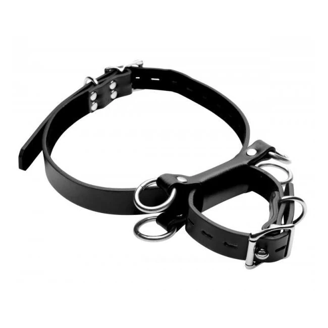 Frog Tie Kneeling Bondage Restraint System Black - Hardware & Fasteners