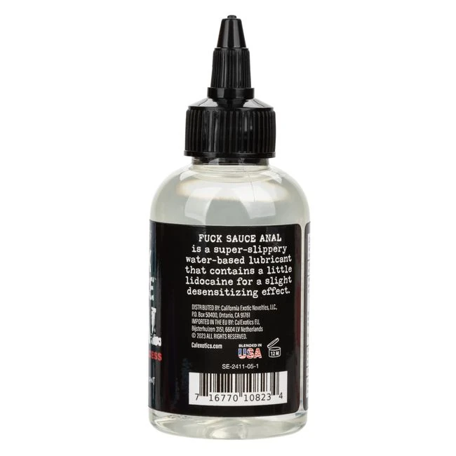 Fuck Sauce Anal Numbing Lube - Formula & Ingredients