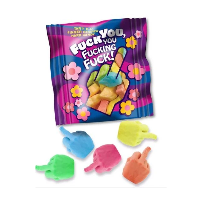 Fuck You - You Fucking Fuck Candy Bag of 25 - Candy Shaped Like a Middle Finger