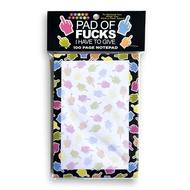 Fucks to Give Notepad - Bold Lettering on a Compact Pad