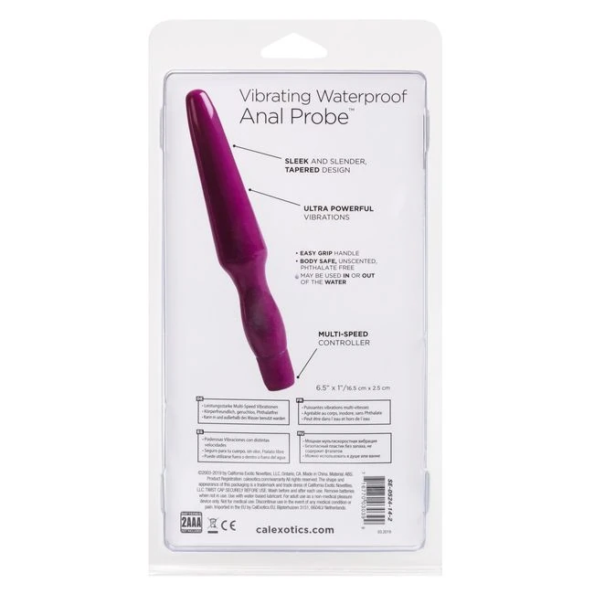 Fujiko Wp Anal Probe Purple - Vibration Modes and Stimulation