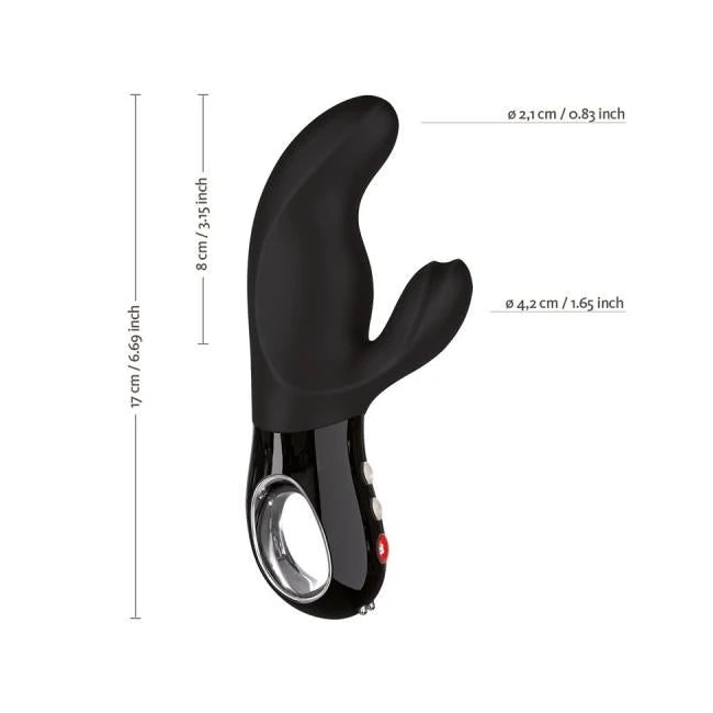 Fun Factory Black Line Miss Bi Rabbit Vibrator Black - How It Feels