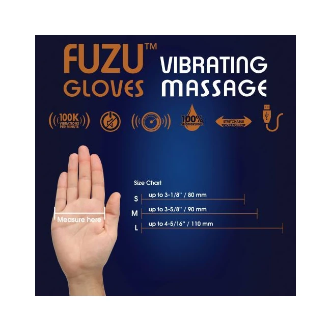 Fuzu Vibrating Massage Gloves - Design & Specifications