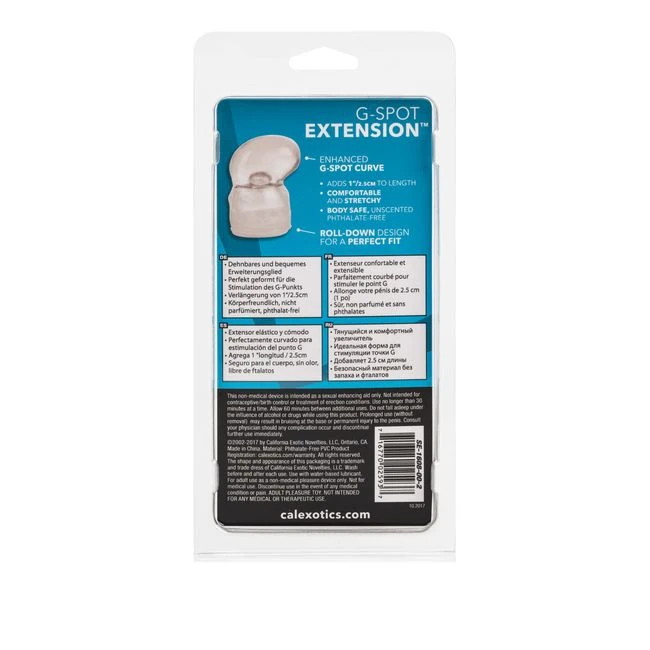 G Spot Extension Clear - Design and Materials