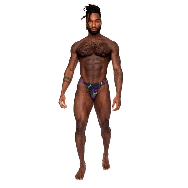 Galactic Print Bong Thong - Two Sizes Built on the Same Low-Rise Cut