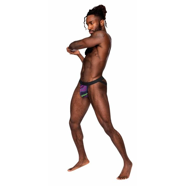 Galactic Print Strappy Jock L/xl - Materials & Care