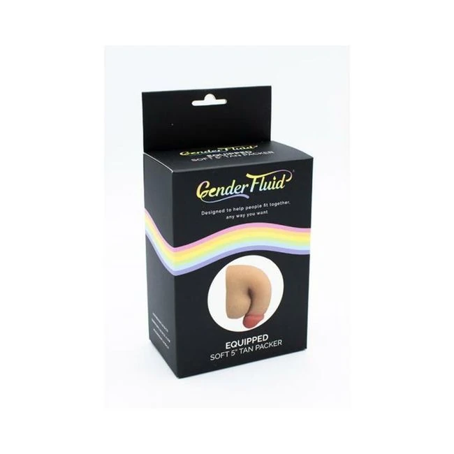 Gender Fluid Equipped Soft Packer. Dark - Material Feel