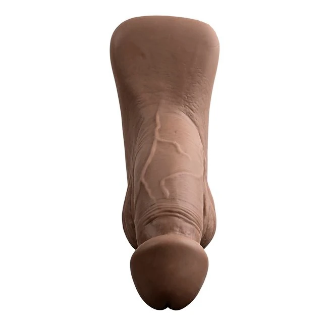 Gender X 4in Silicone Packer Dark - Body-Safe Silicone You Can Rinse