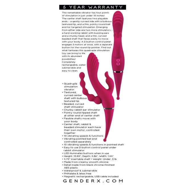 Gender X Four by Four - Vibration Modes and Stimulation