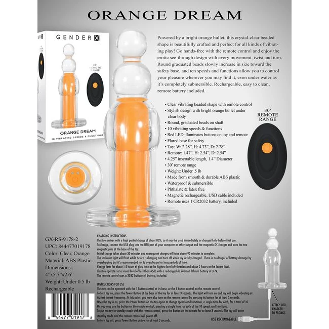Gender X Orange Dream - Safety & Additional Features