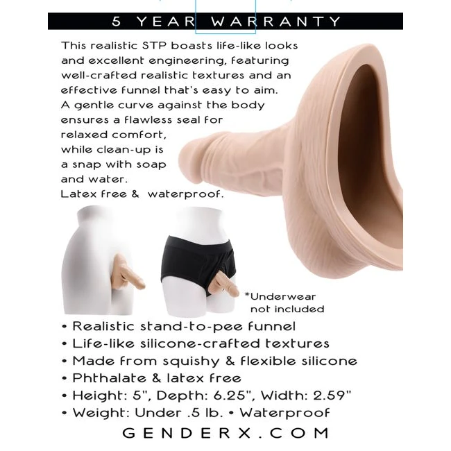 Gender X Stand to Pee - Features
