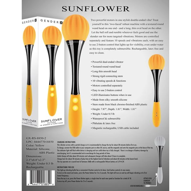 Gender X Sunflower - Vibration Modes and Control