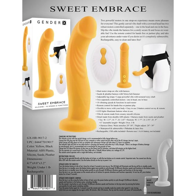 Gender X Sweet Embrace - Vibration Modes and Controls