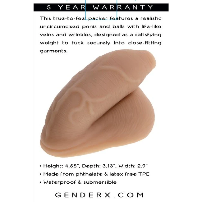 Gender X Uncircumcised Packer Medium - Specifications